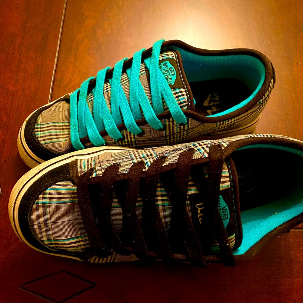 Blue Plaid Dustin Dollin Vans!